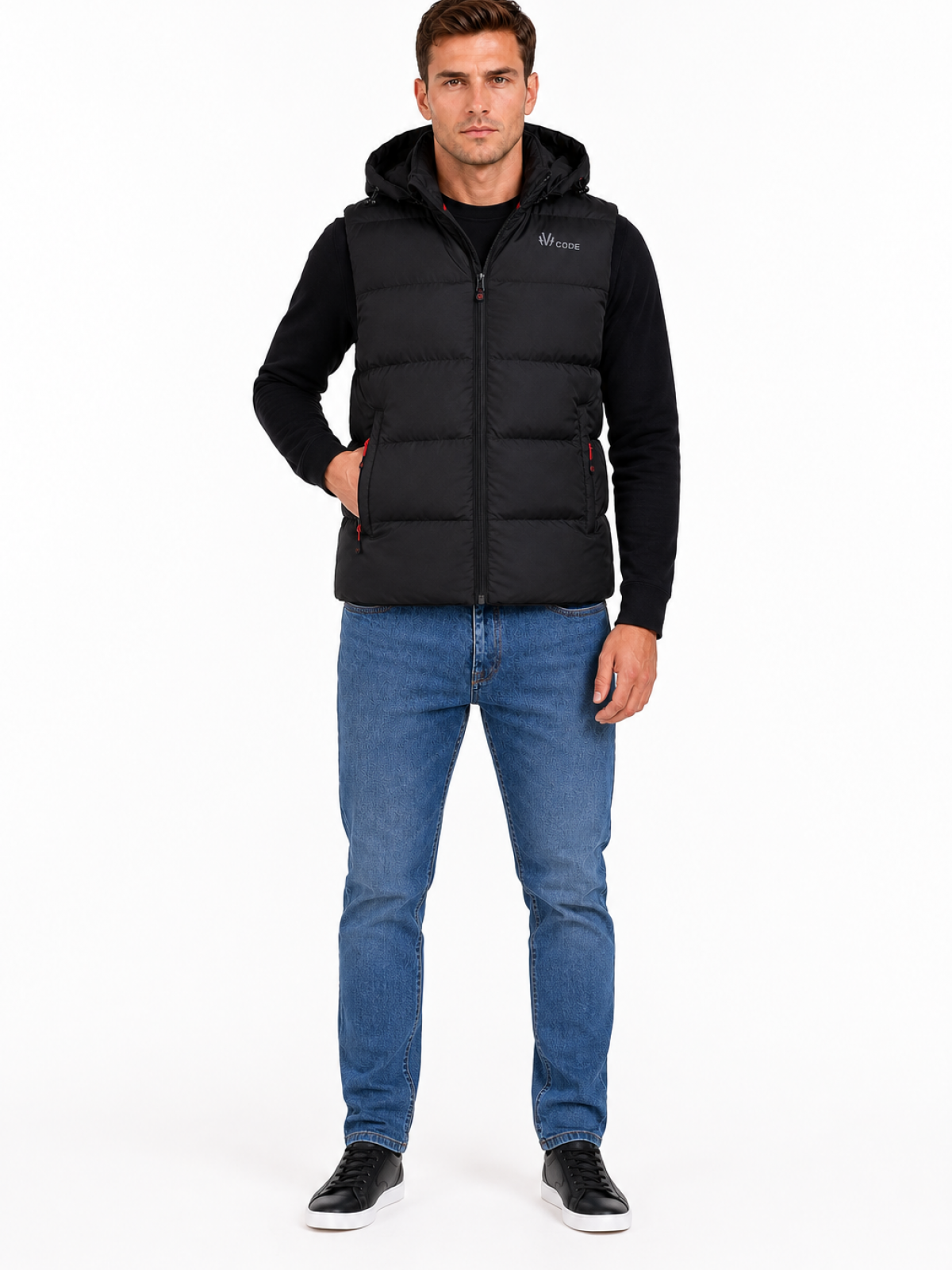 VITO MENS GILET BLACK