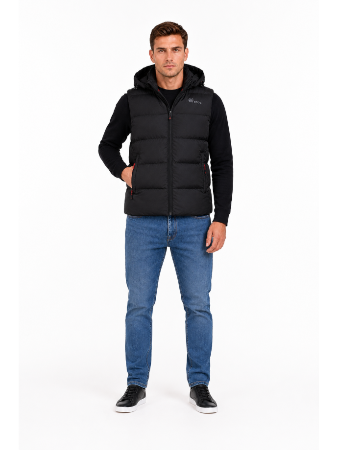 VITO MENS GILET BLACK