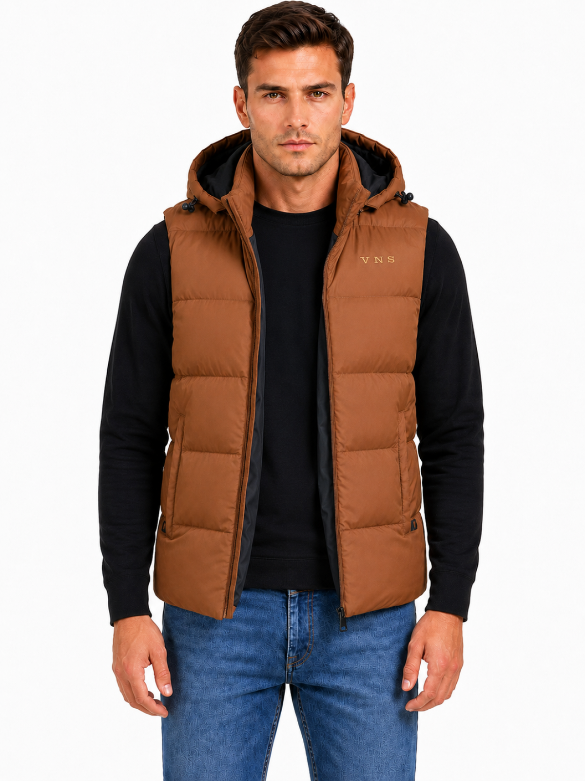 G001 MENS GILET MUSTARD