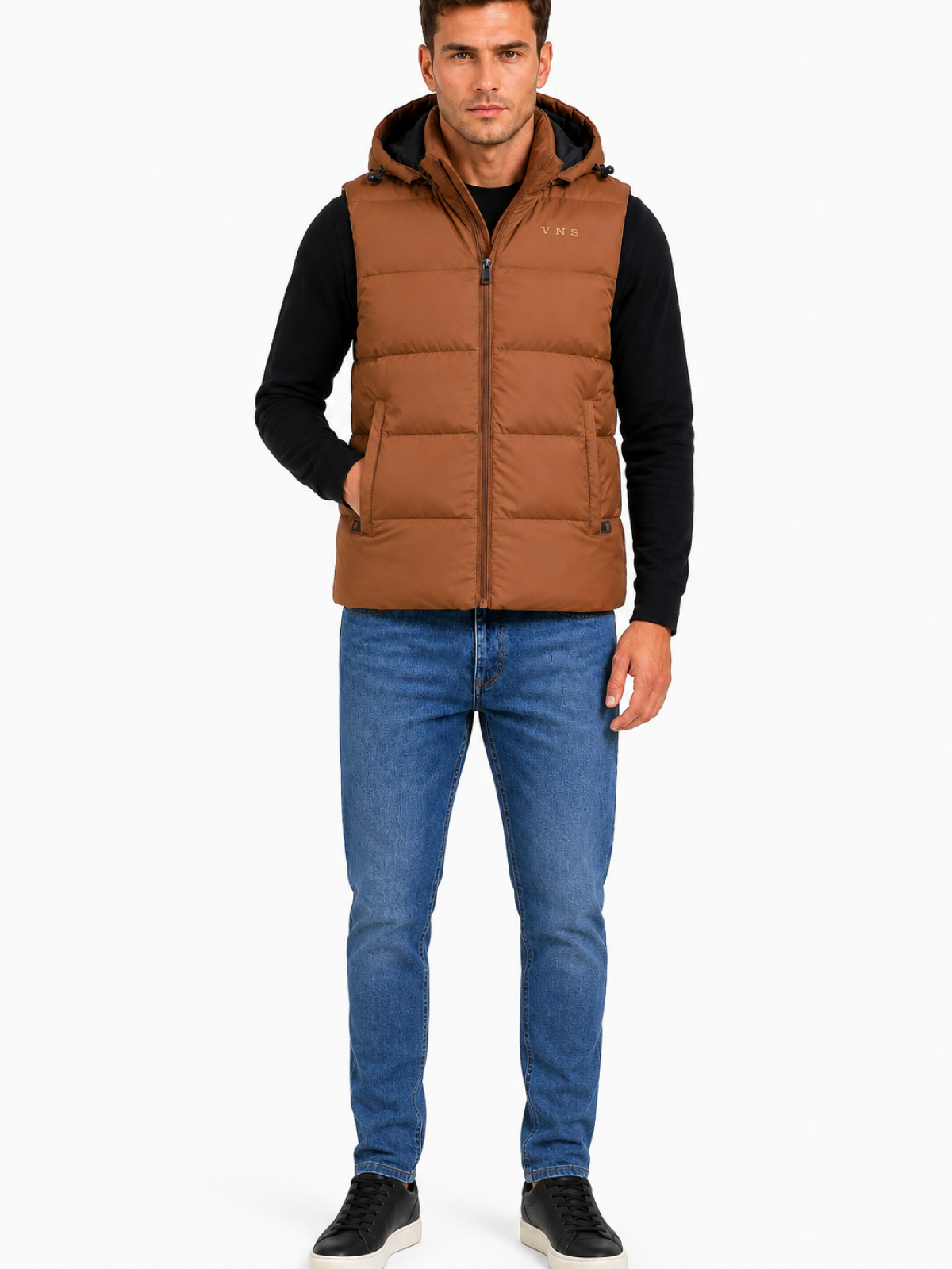 G001 MENS GILET MUSTARD