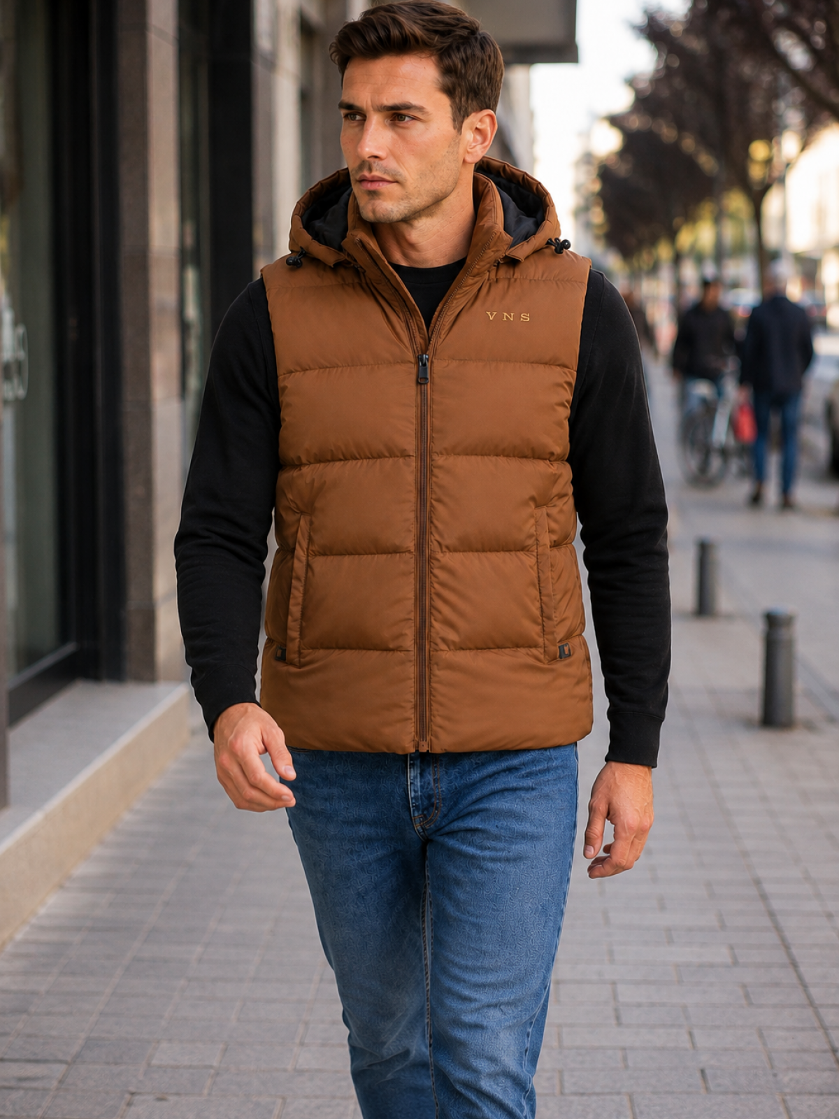 G001 MENS GILET MUSTARD