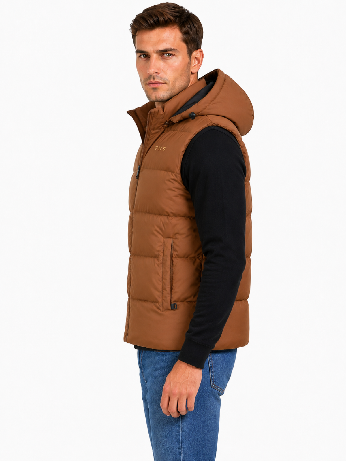 G001 MENS GILET MUSTARD