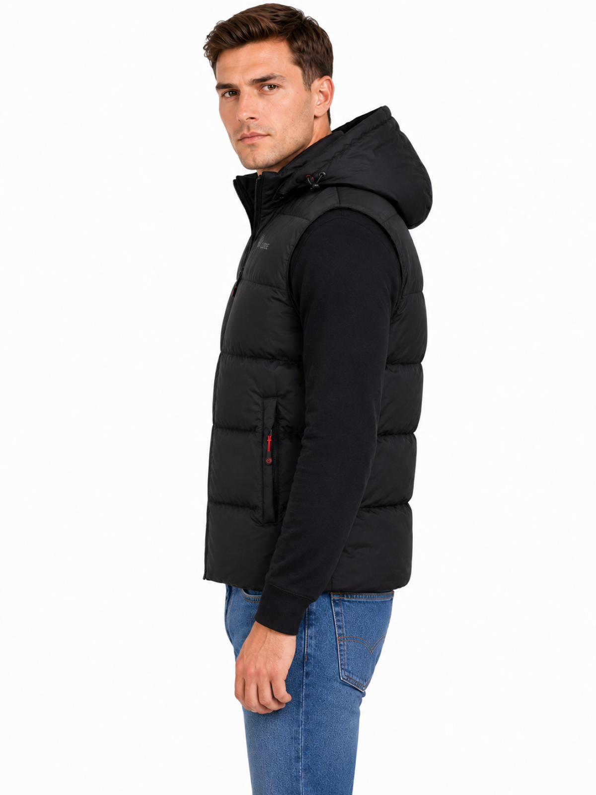 VITO MENS GILET BLACK