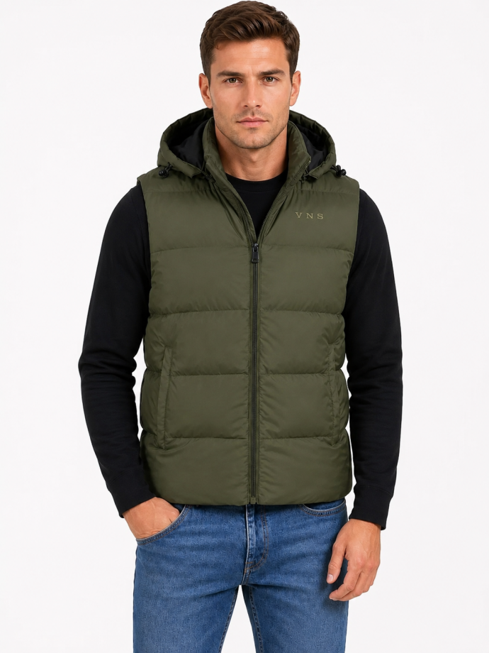 G001 MENS GILET OLIVE