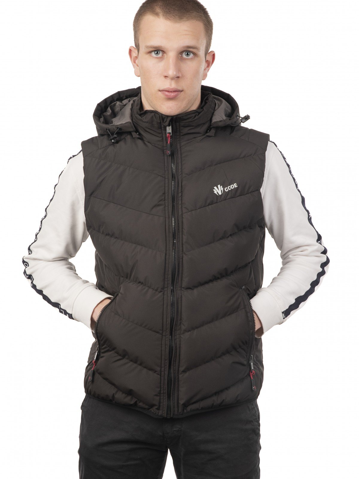 G325 BLACK GILLET VCODE-ΑΝΔΡΙΚΟ ΑΜΑΝΙΚΟ ΜΑΥΡΟ