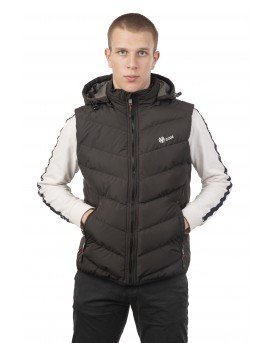 G325 BLACK GILLET VCODE-ΑΝΔΡΙΚΟ ΑΜΑΝΙΚΟ ΜΑΥΡΟ