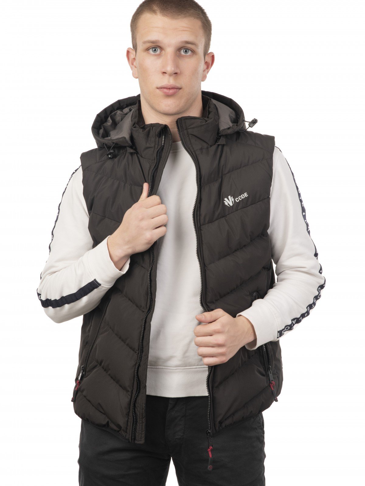 G325 BLACK GILLET VCODE-ΑΝΔΡΙΚΟ ΑΜΑΝΙΚΟ ΜΑΥΡΟ