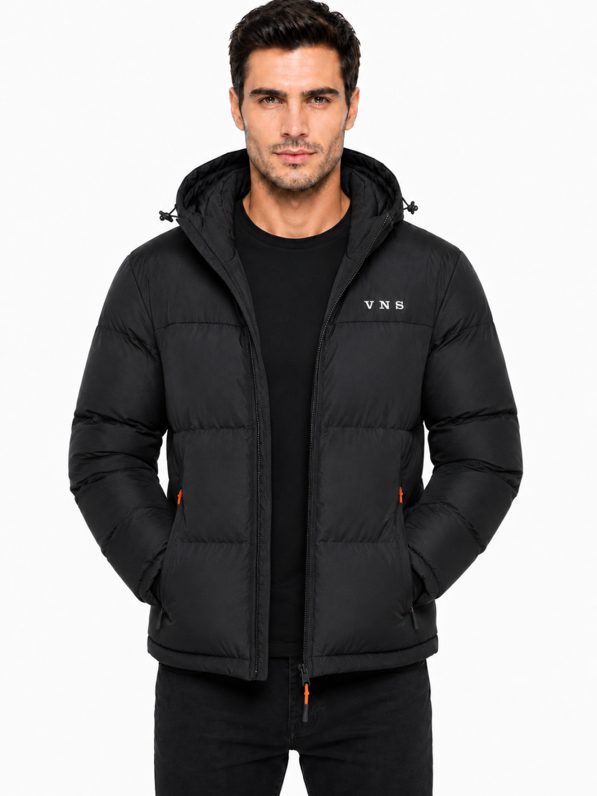 V528 V&S MENS WINTER JACKET BLACK