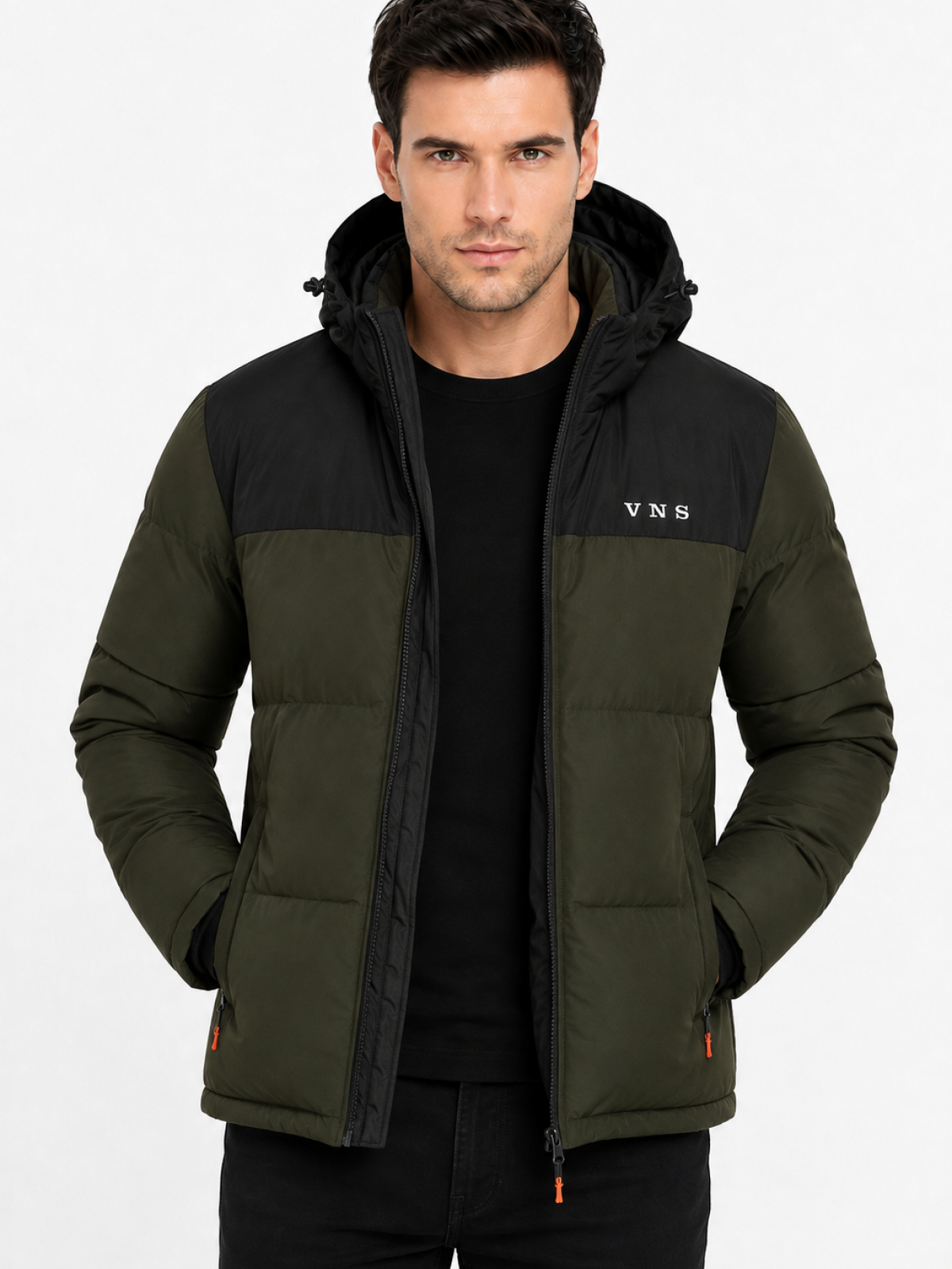 V528 V&S MENS WINTER JACKET OLIVE