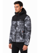 V528 V&S MENS WINTER JACKET BLACK PRINT