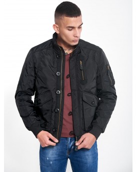 ICETECH G633 BLACK-ΑΝΔΡΙΚΟ BOMBER-ΑΝΔΡΙΚΟ ΤΖΑΚΕΤ ΜΑΥΡΟ 