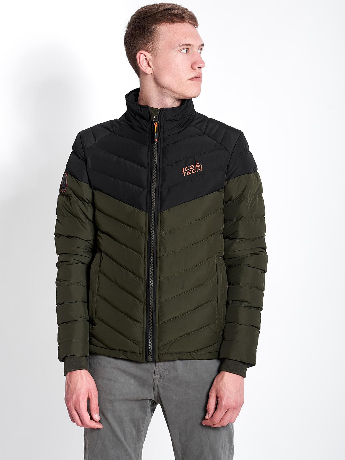 ICETECH G737 OLIVE/BLACK-ΑΝΔΡΙΚΟ ΜΠΟΥΦΑΝ ΧΑΚΙ/ΜΑΥΡΟ