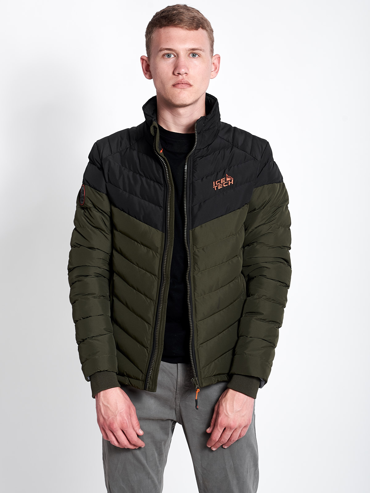 ICETECH G737 OLIVE/BLACK-ΑΝΔΡΙΚΟ ΜΠΟΥΦΑΝ ΧΑΚΙ/ΜΑΥΡΟ