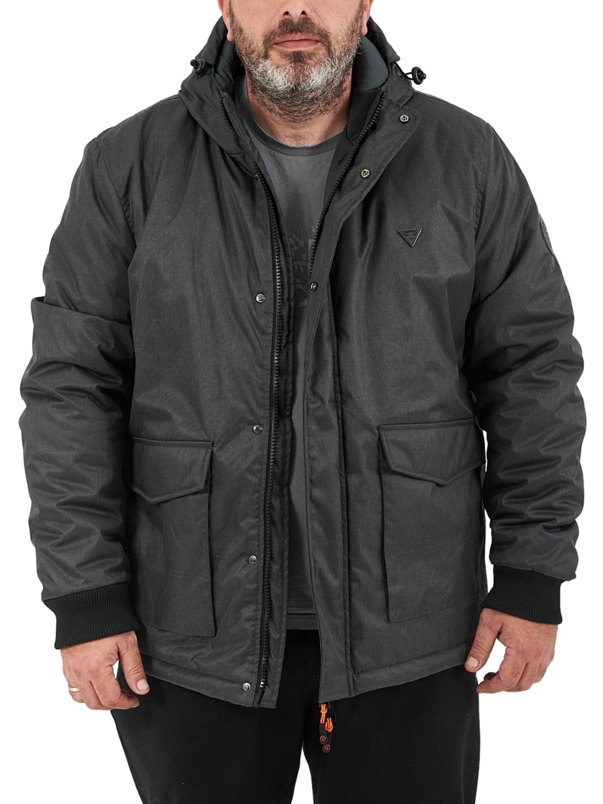 VAINAS V17  PLUS SIZE ΑΝΤΡΙΚΟ  ΤΖΑΚΕΤ  ΣΚΡΟΥΡΟ ΓΚΡΙ