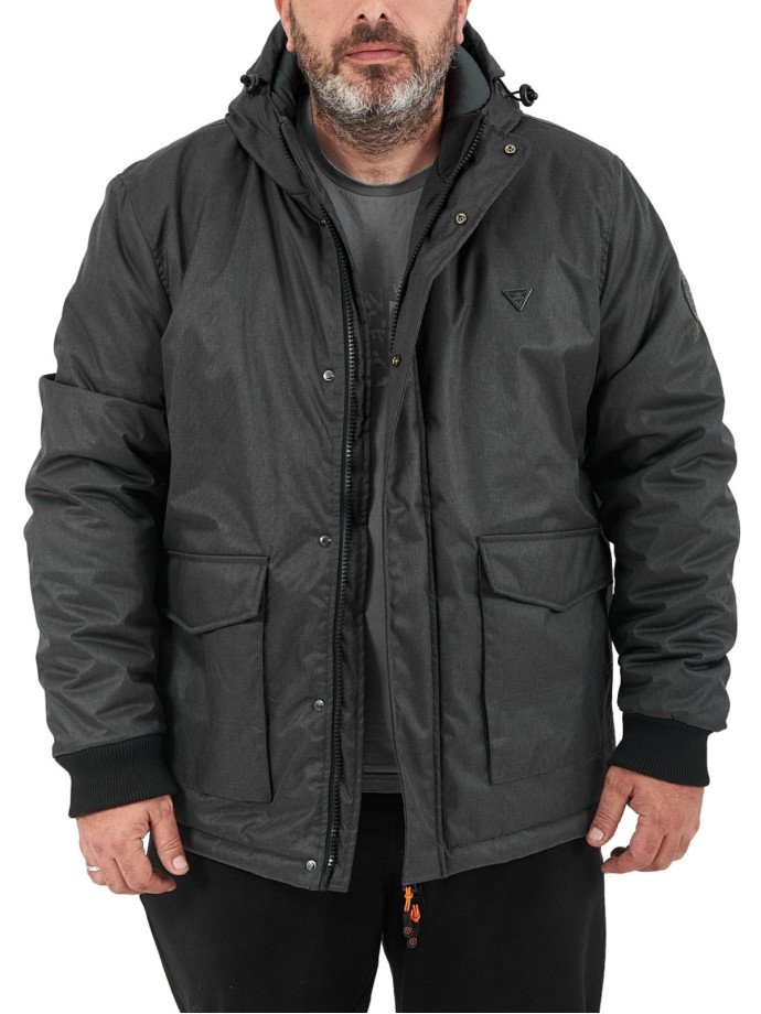 VAINAS V17  PLUS SIZE ΑΝΤΡΙΚΟ  ΤΖΑΚΕΤ  ΣΚΡΟΥΡΟ ΓΚΡΙ