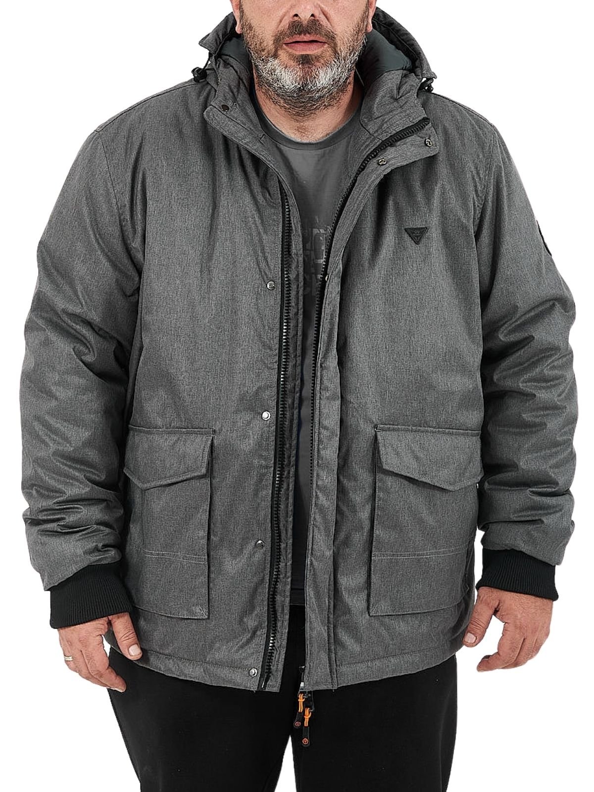 VAINAS  V17 PLUS SIZE  ΑΝΤΡΙΚΟ ΤΖΑΚΕΤ ΓΚΡΙ