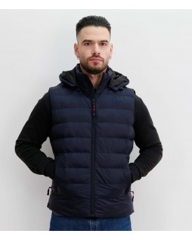 SAMY- GILLET- NAVY - ΑΝΔΡΙΚΟ ΑΜΑΝΙΚΟ ΜΠΛΕ VCODE