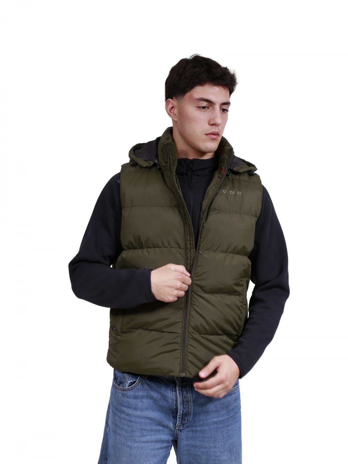 G001 MENS GILET OLIVE