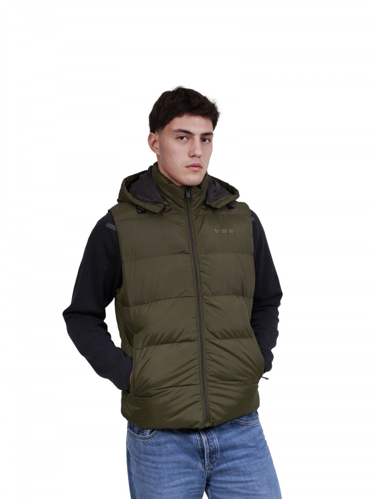 G001 MENS GILET OLIVE