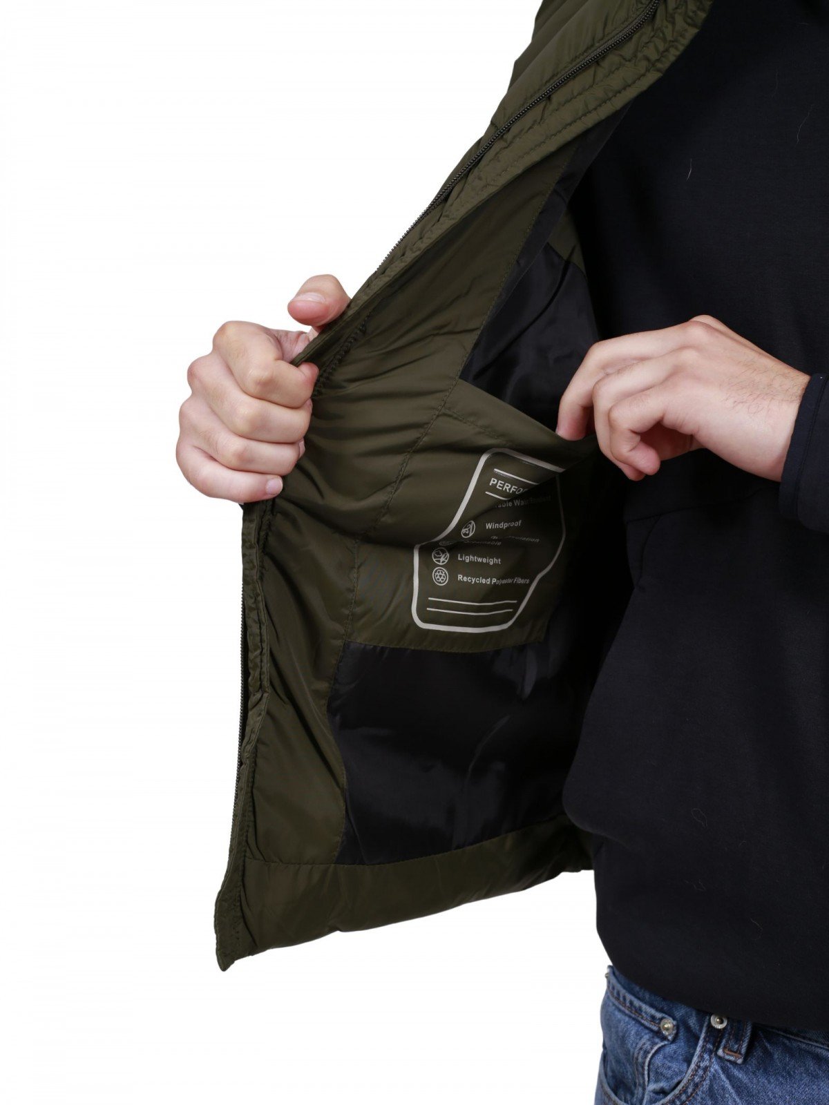 G001 MENS GILET OLIVE