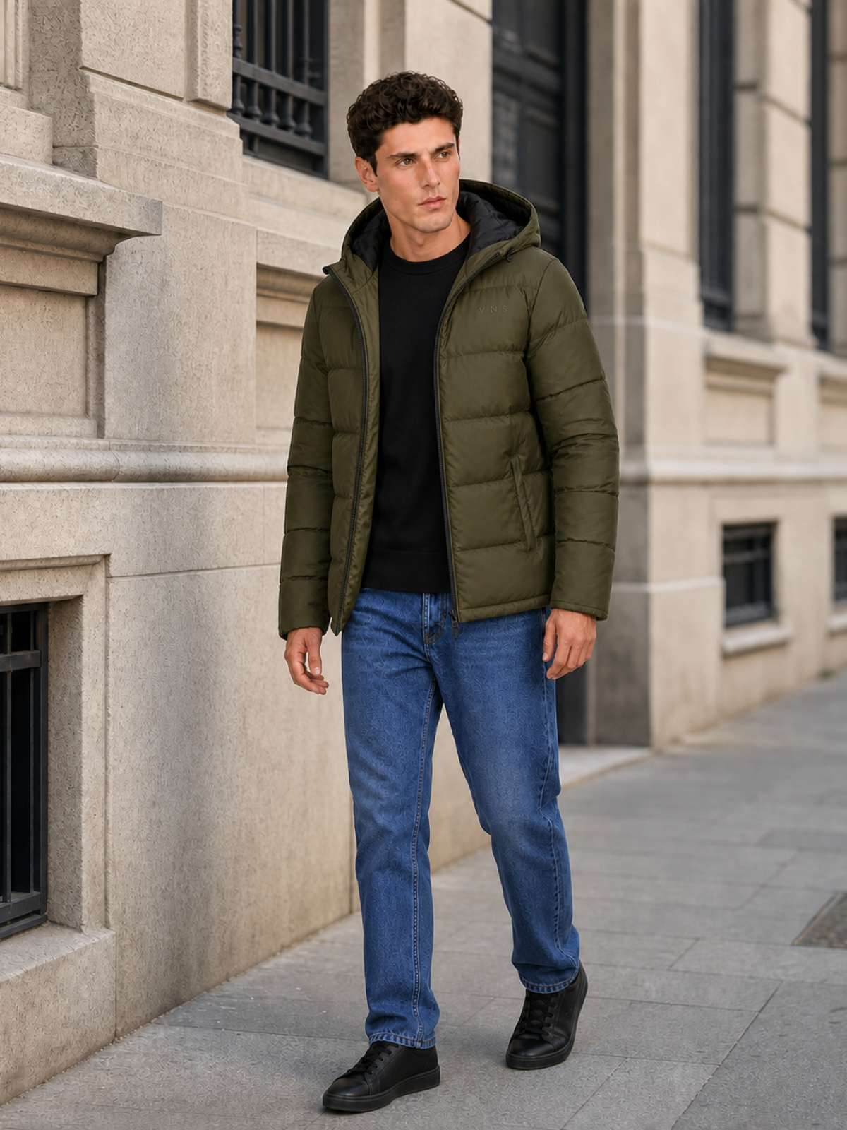G520 V&S MENS WINTER JACKET OLIVE