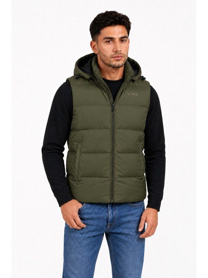 G001 MENS GILET OLIVE