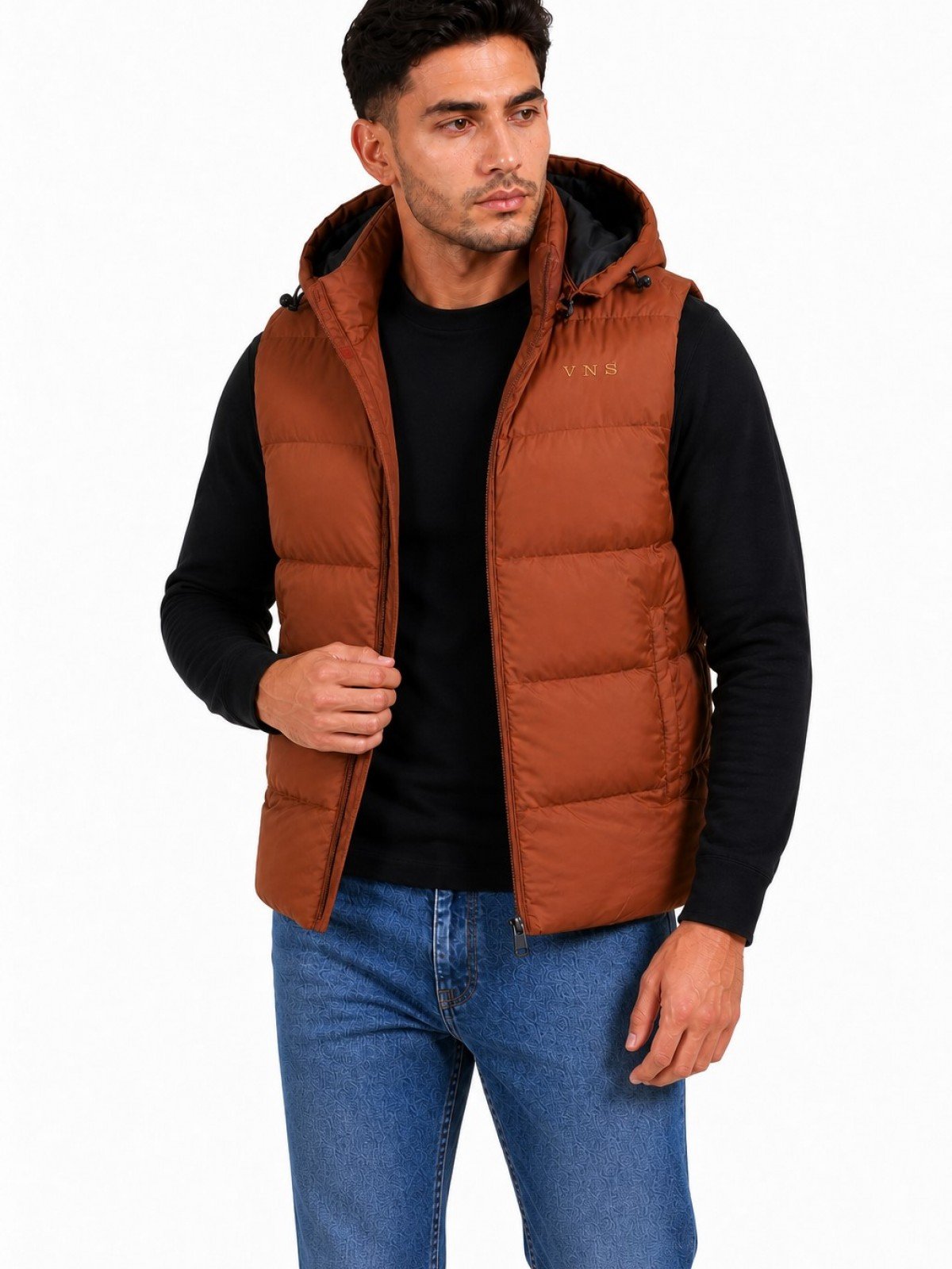 G001 MENS GILET MUSTARD
