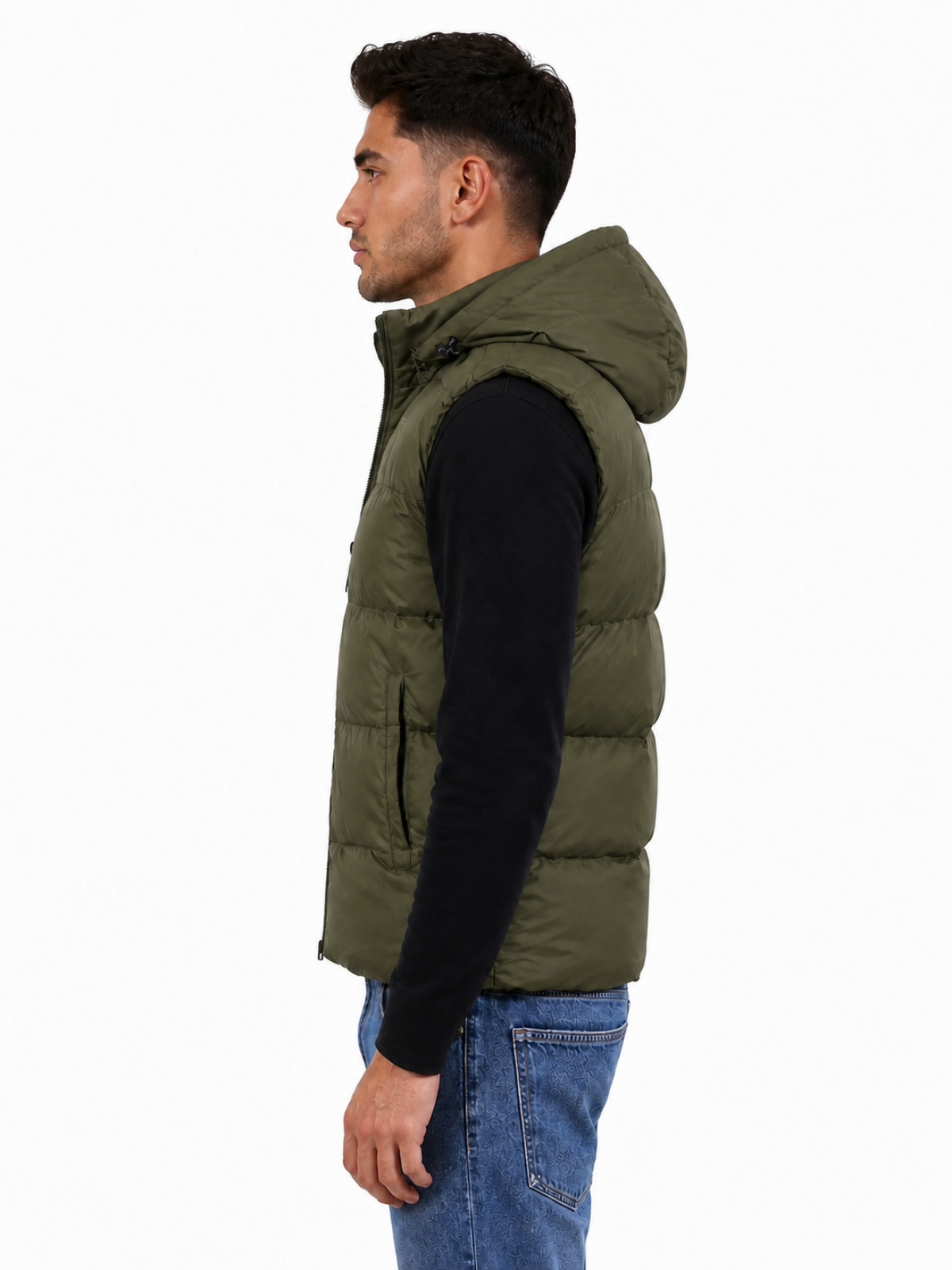 G001 MENS GILET OLIVE