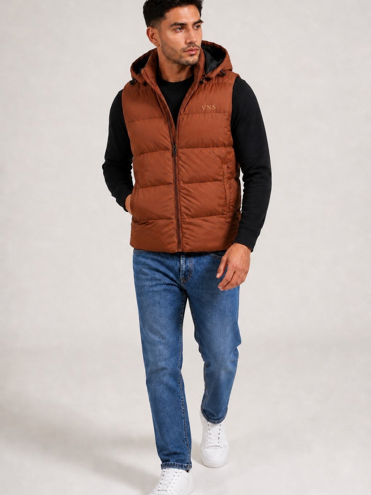 G001 MENS GILET MUSTARD