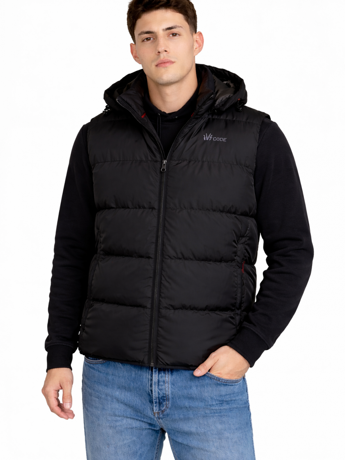 VITO MENS GILET BLACK